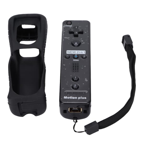 Wii U Sort Motion Plus Vibration Lyd Fjernbetjening Spilcontroller Tilbehør