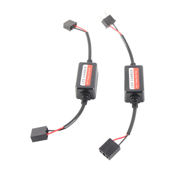 2 stk. H7 LED-frontlyktdekoder, anti-interferens, feilfjerner, filter, radio, lyd