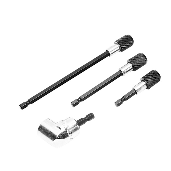 4-delt borforlænger magnetisk 1/4" sekskantskaft 105° justerbart adapterværktøjssæt
