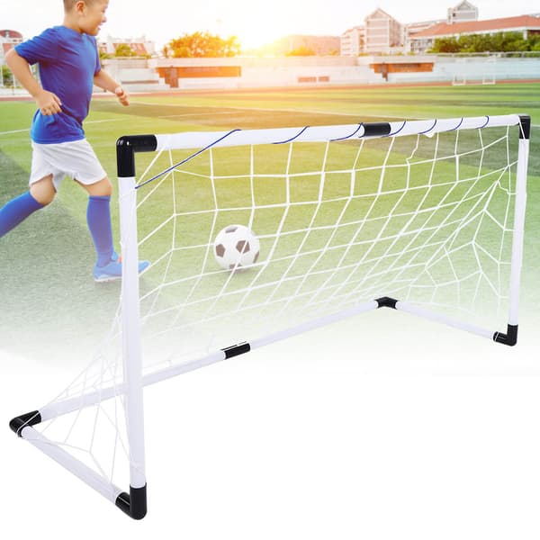 Foldbart fodboldmål til børn med bolde og pumpe - Udendørs træningslegetøj