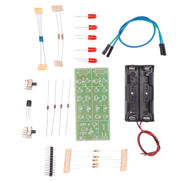 Diskret Komponent Gate Kredsløbssæt Analog Kredsløb Holdbart ABS DIY Elektroniksæt til Eksperimentel Træning