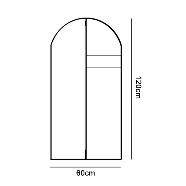 5 st Non Woven Kläder Cover Dammpåsar