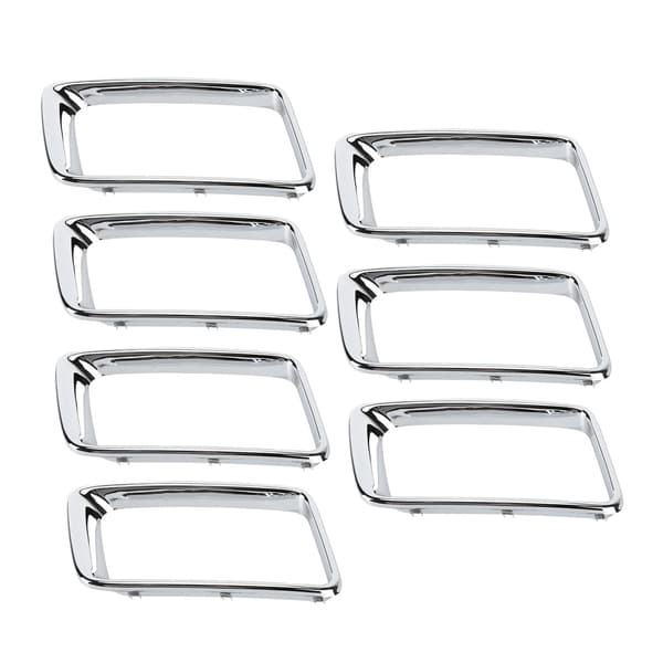 7 st/set Frontgrill Krompläterad Modifiering Ersättning för Grand Cherokee 2014-2016