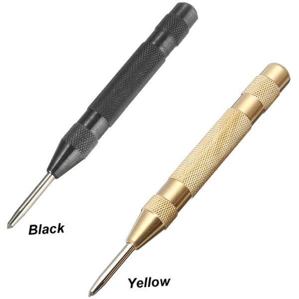 HSS spets fjäder Mässing Auto Punch Center Punch Tool
