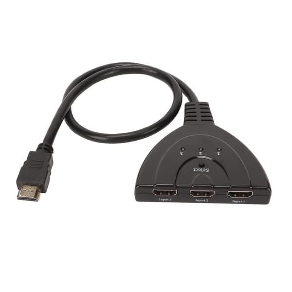 3-ports HD Multimedia Interface Switcher 3 ind 1 ud 3D 1080p HD Multimedia Interface Splitter til HDTV DVD til PS3 til PS4