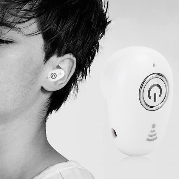 S650 Mini Bluetooth Trådløst In-Ear Monaural Sport Headset Hvit