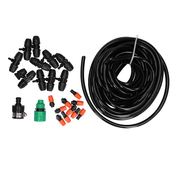 10M 8 11 Slang Trädgårdsbevattningssystem 10ST Justerbar Sprinkler Mikro Munstycke Atomizer Set