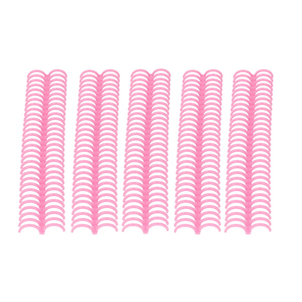 10 ark avtagbar bindningsrygg 30 hål 22 mm innerdiameter hållbara plastbindningsringar rosa