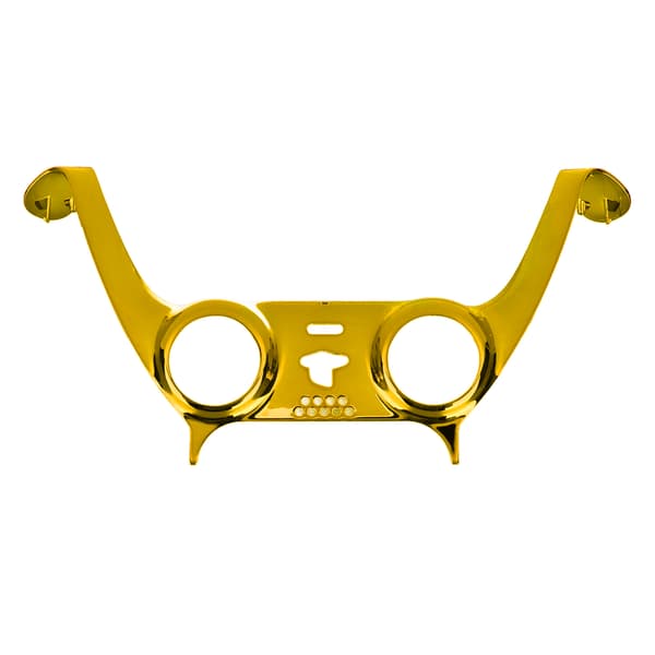PS5 Controller Frontplatta DIY Ersättningsklämma Dekorationsaccessoar med Guld Joystickskydd