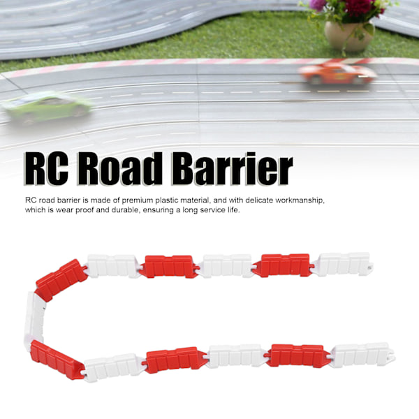 50 stk. Røde og hvite RC veibanesperrer for 1/18 Drift Racing - Fjernkontrollbiltilbehør
