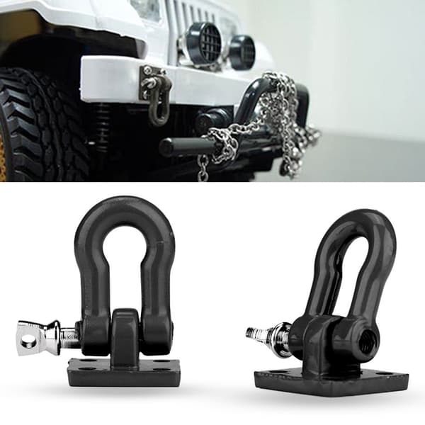 Alu-trækrog til RC Climbing Car Crawler Truck (sort)