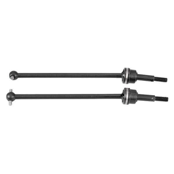2 stk. Metal Forreste Bageste Universal Drivaksel til HIMOTO E10MTL E10MT E10BP 1/10 RC Bil (Sort)
