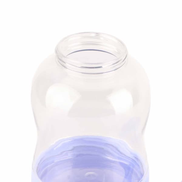 Bærbar Transparent Drikkeflaske til Kæledyr med Foderfunktion 350ml 200ml Sky Lilla Hundevandsdispenser