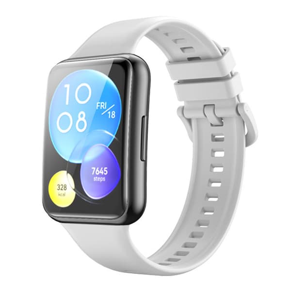 Justerbart silikonarmband för smartklocka till Huawei Watch Fit 2 Vit
