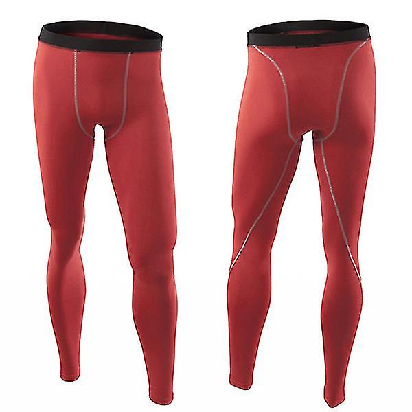 skinny leggings for menn Red XL