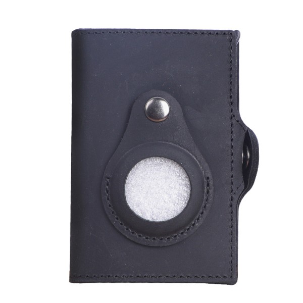 Plånbok korthållare dragkedja herrplånbok automatisk pop-up korthållare