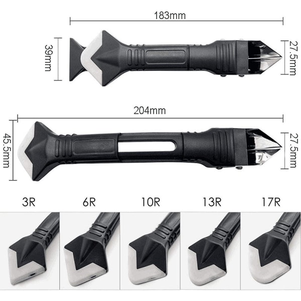 3 in 1 set, saumojen tasoittimien poisto keittiön kylpyhuoneen ikkunan pesualtaaseen, laastikaavin suutinsarja (32 kpl)