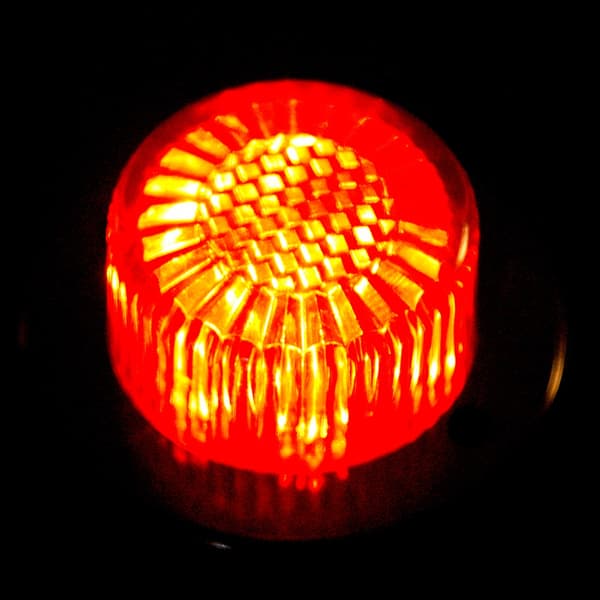 24V Mini Rund Sidemarkeringslys Indikatorlampe for Tilhenger Gul