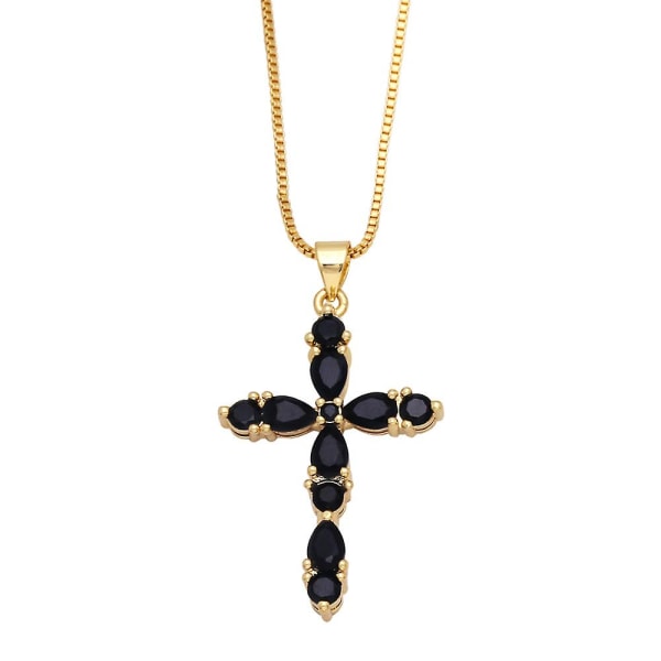 Kaulakoru Vintage Zircon Cross Muotikorut Ac9714