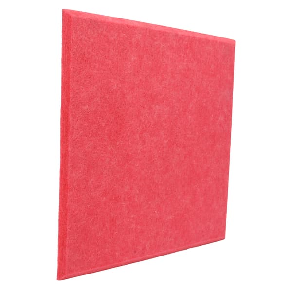 6 stk. akustisk absorpsjonspanel, fortykket, reduserer etterklang, lydisolerende polstring, absorber (rosa)