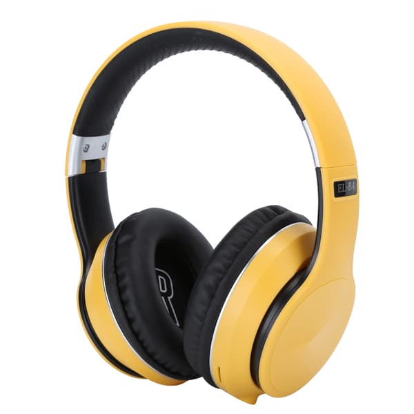 Vikbart Trådlöst Bluetooth Stereo Sportheadset Radio Läge Gul