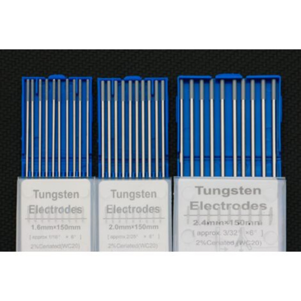 Wolframnål og wolframstangelektrode til buesvejsemaskine, (sort nål*grå hoved 1,6*15010 stk/æske)