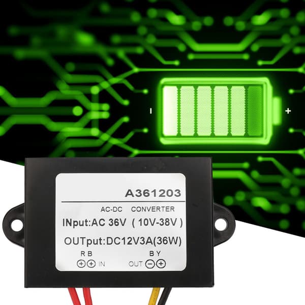 AC til DC-omformer 36V til 12V 3A strømforsyningsmoduladapter plasthus