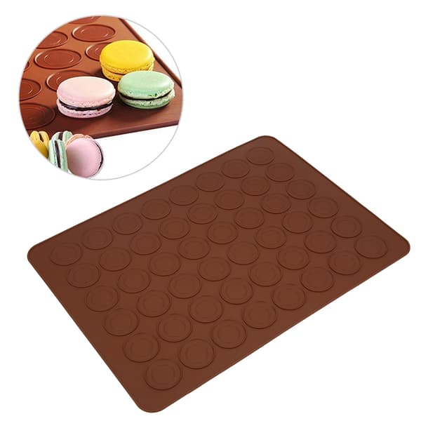Silikone Macaron Bageplade - 48 Huller, Non-Stick Underlag til DIY Køkkenudstyr