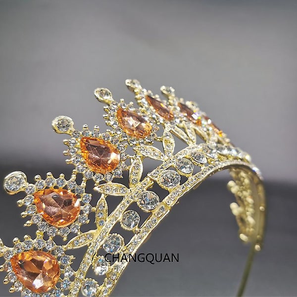 Kronprydnad Bröllopstillbehör Enkel Legering Diamond-studded Brudklänning Smycken
