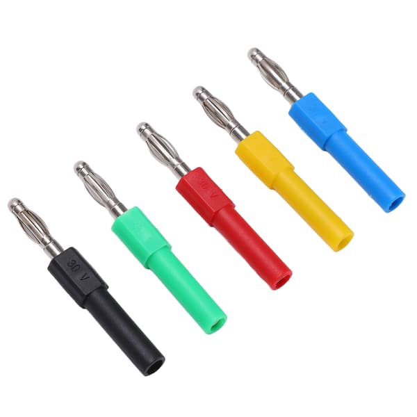 5 stk. J20012 Bananstikadapter 4 mm han til 2 mm hun til multimeter