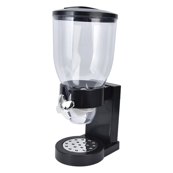 17.5 oz Transparent Korn Dispenser Gummibase Ris Oppbevaringsbeholder