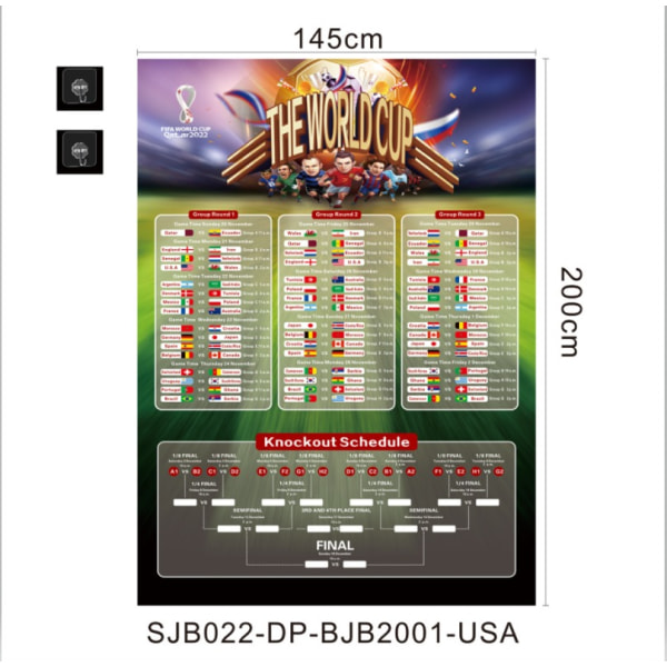 Tarr World Cup-program (SJB022-DP-BJB2004-USA)