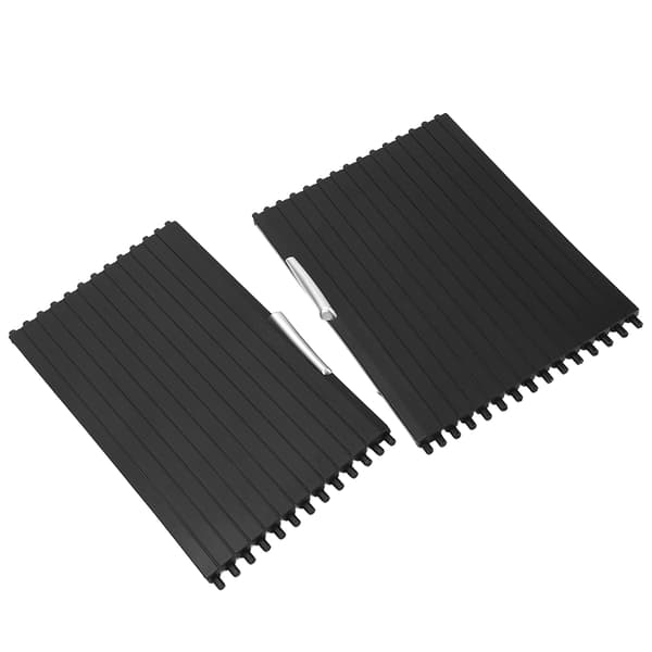 2 stk Senterkonsoll Rullgardin Deksel 51166954943 Gummiutskifting for E70 X5 SAV 2007‑2013