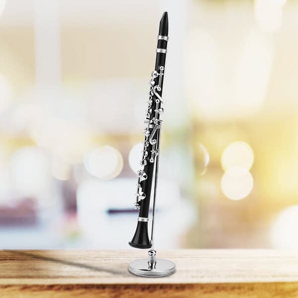 Mini klarinettmodell - Musikinstrument Ornament Display