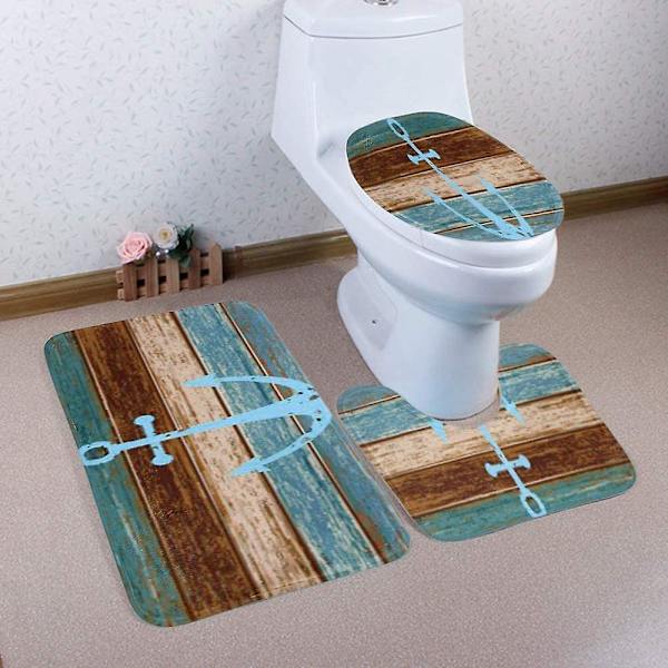 Kylpyhuoneen puinen ankkuri-wc- set, 3-osainen, SY29