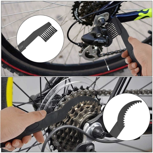 Piao Bike Chain Cleaner Kit, Kedjerengörare, Rengöringsskrubberborsteverktyg för alla typer av cykelkedjerengöring