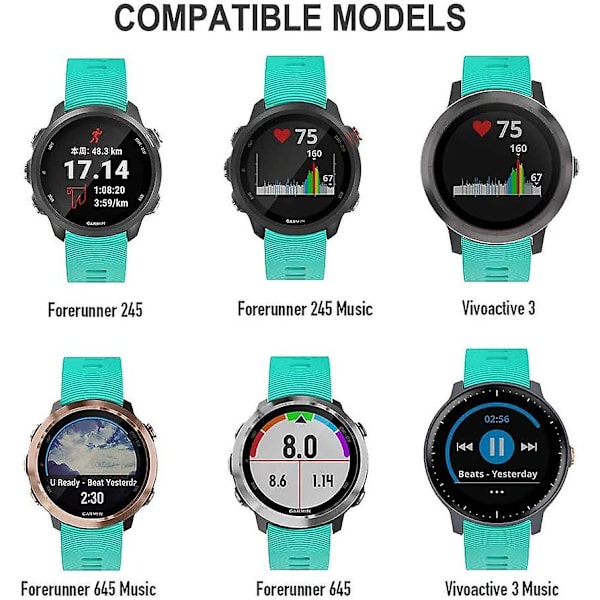 Garmin Forerunner245 rem 8# blågrön (avdrag för skivor)