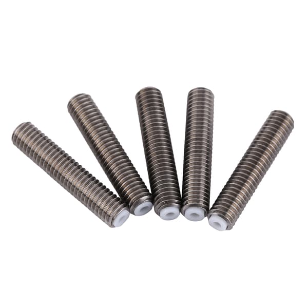 Rustfri stål 3D printerdyse M6 x 30 mm 1,75 mm ekstrudertilbehør 5 stk