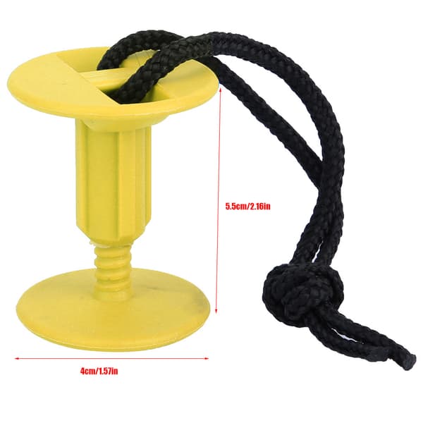 6 st Högkvalitativ Plast Surfbräda Handrep Plugg Surfbräda Tillbehör 5.5 * 4cm (Gul)