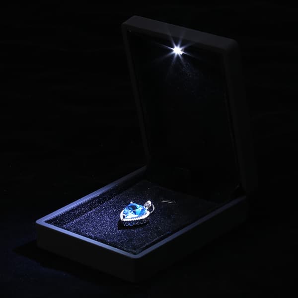 LED Hundhalsband Bröllopssmycken Displayfodral Presentförvaringslåda
