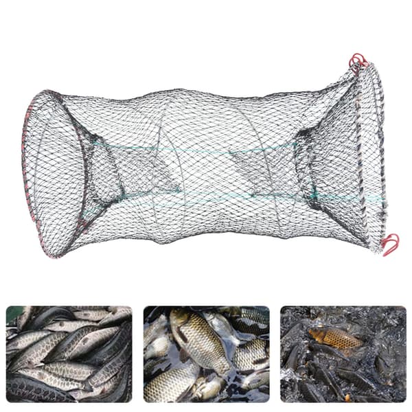 Bärbart hopfällbart fisknät bete krabba hummerfälla