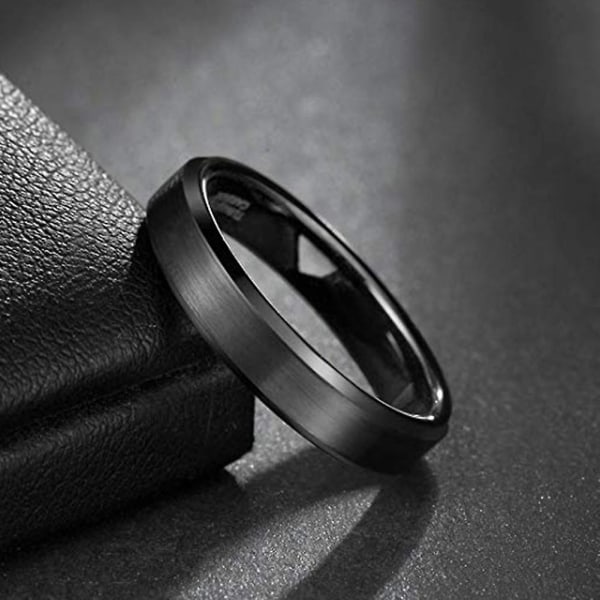 Bryllupsforlovelse 4mm Tungsten Carbide Band Ring Mænd Kvinder Finger Smykker Gave US 8