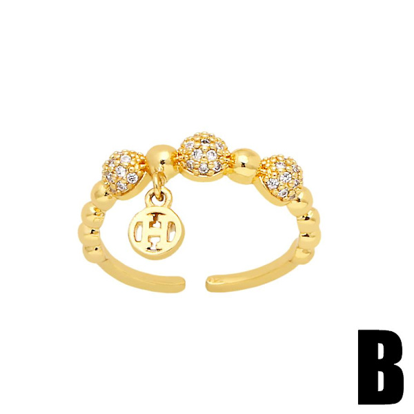 Ring Vintage Zircon Geometry Stud Modesmycken Ac10599 C