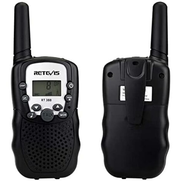 Retevis RT388 Walkie Talkie för barn, uppladdningsbar långdistansleksakspresent för 3-12 år gamla pojkar, VOX ficklampa, för camping,