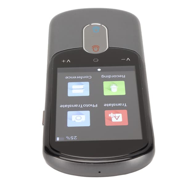 Smart Translator 2.88 Tommer Touchscreen Real Time Tovejs Oversættelse Bærbar Intelligent Stemmesprog Oversætter Grå