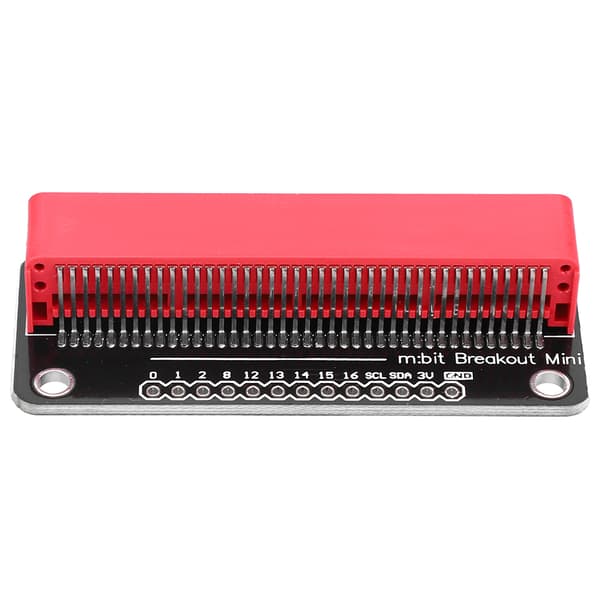 Guldpläterat förlängningskort MINI Microbit Komponenter Delar 2,54 mm Stift Röd