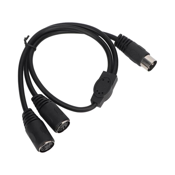 Højpræcisions DIN 5-pin han til 2 hun splitter adapterkabel 0,5 meter