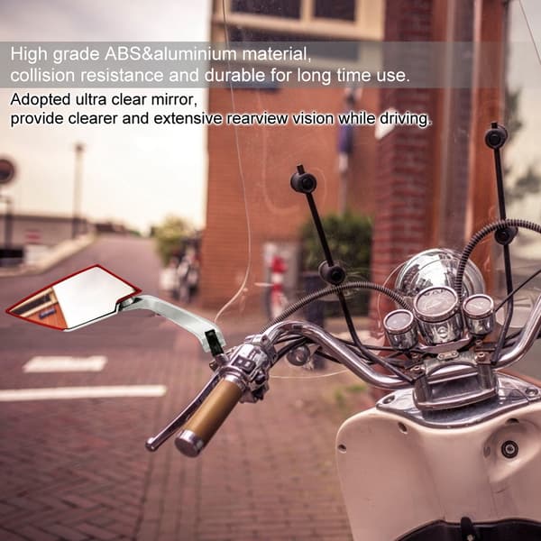 2:a Motorcykel Modifierade Röda Sidospeglar