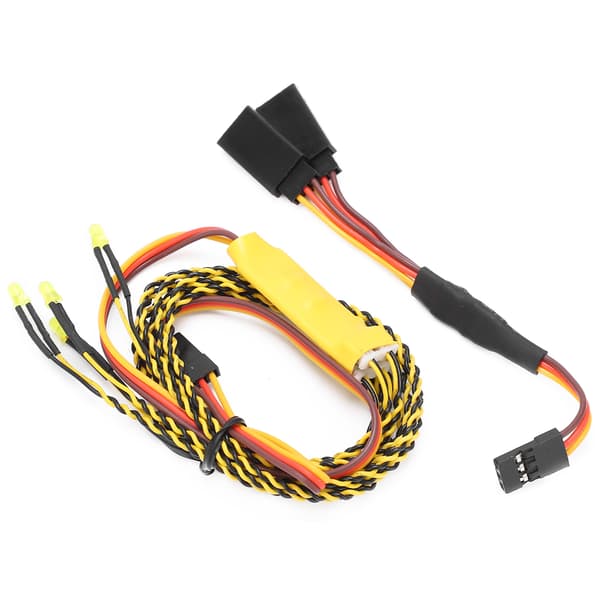 Linkkivalot RC-autolle - 4LED-vilkut ja Y-kaapelisetti