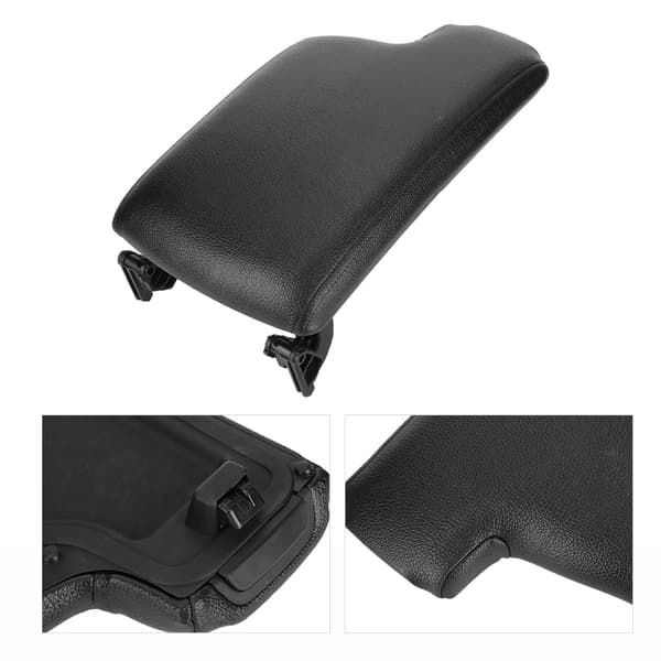Armlene senterboks frontkonsollås 51169134486 passer E90 E92 3-serie 2005-2012 (svart)